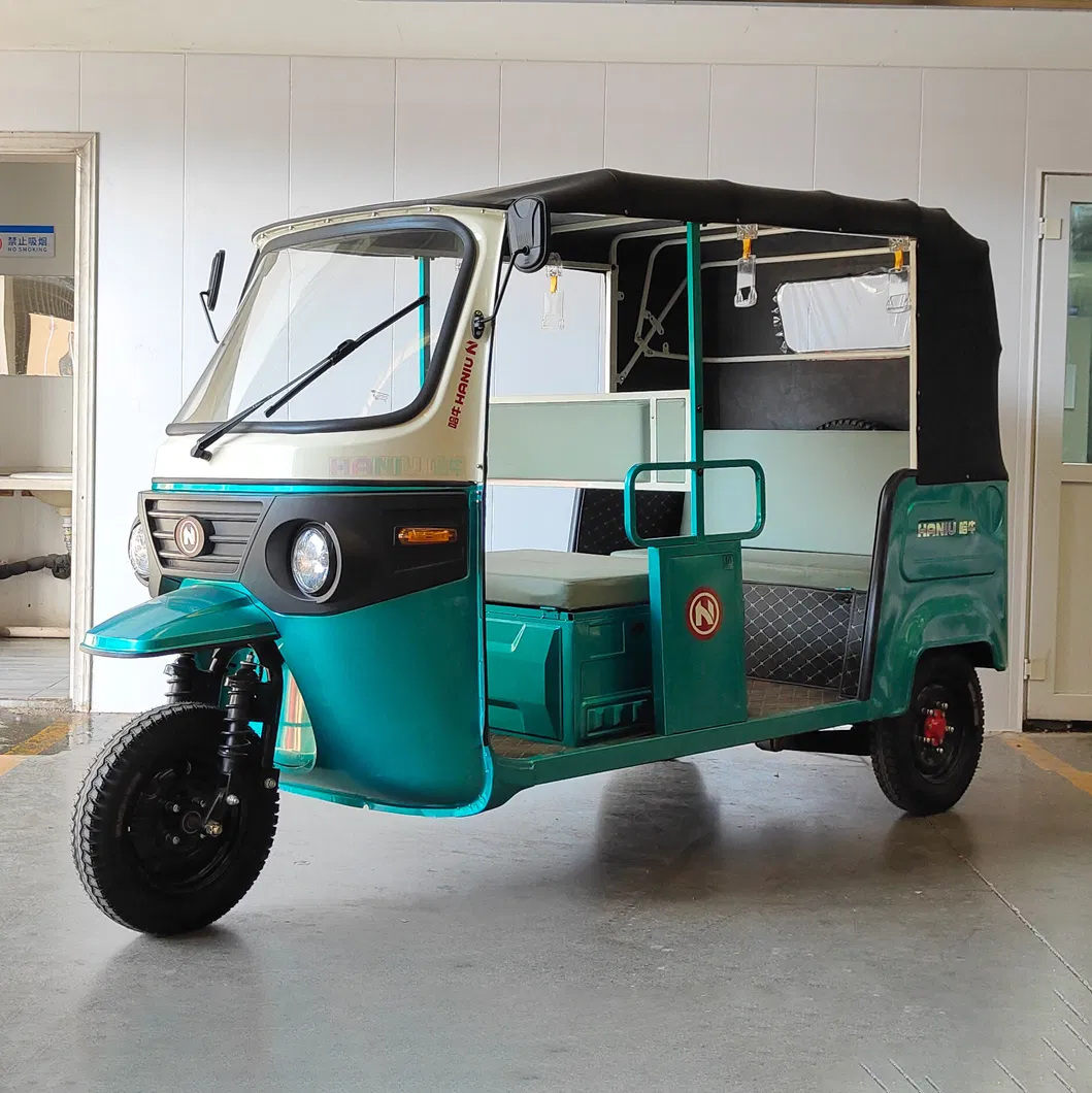 Auto Rickshaw Closed Electric 3000W 4000W 3 Wheeler Motociclet Triciclo Gasolina Tricycle Motor Pickup Cargo 3 Row Passengers Motorcycle Adult Taxi Tuk-Tuk - detail 5