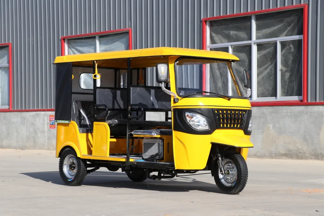 Auto Rickshaw Closed Electric 3000W 4000W 3 Wheeler Motociclet Triciclo Gasolina Tricycle Motor Pickup Cargo 3 Row Passengers Motorcycle Adult Taxi Tuk-Tuk - detail 6