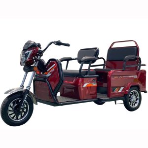 Factory Price Three-Wheel Electric Tricycle for Cargo and Passengers with Foldable Seats