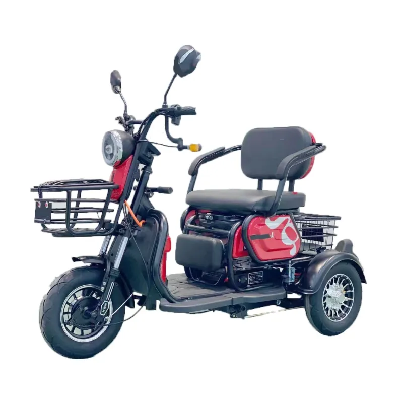 Factory Price Three-Wheel Electric Tricycle for Cargo and Passengers with Foldable Seats - detail 7
