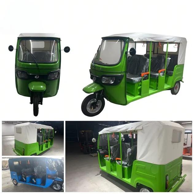 Modern Electric Three-Row Tuk-Tuk Adult Cargo Motor Auto Rickshaw Tricycle for Urban Use - detail 6