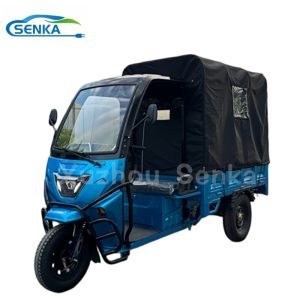 Senka Cheap Electric 3 Wheel Open Body Motorcycle Mining Good Quality Underground Cargo Tricycle 1500kg Capacity