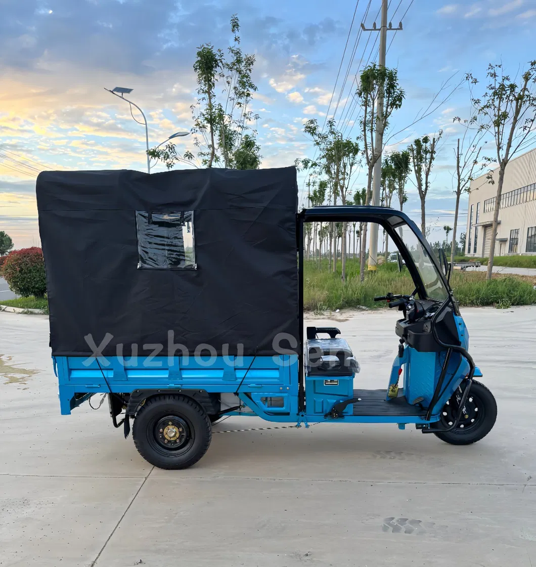 Senka Cheap Electric 3 Wheel Open Body Motorcycle Mining Good Quality Underground Cargo Tricycle 1500kg Capacity - detail 4