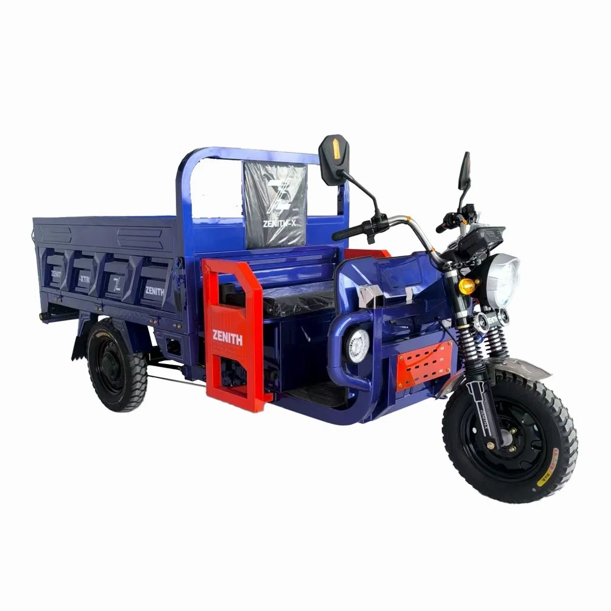 Open Body 1.5m 1500W Power 60V Voltage Iron Steel Material Cargo Drum Brake Iron Material Passengers Trike Electric Tricycle - Image 2