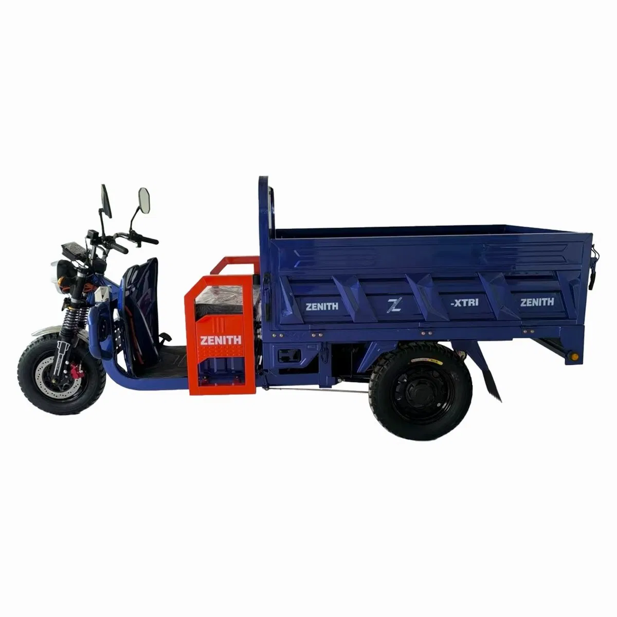 Open Body 1.5m 1500W Power 60V Voltage Iron Steel Material Cargo Drum Brake Iron Material Passengers Trike Electric Tricycle - Image 3