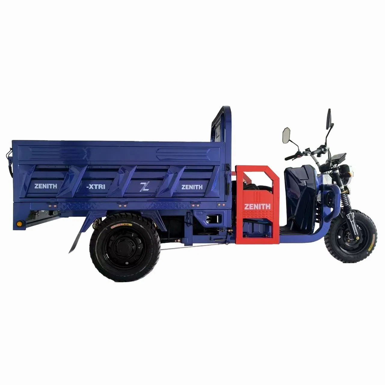 Open Body 1.5m 1500W Power 60V Voltage Iron Steel Material Cargo Drum Brake Iron Material Passengers Trike Electric Tricycle - Image 4