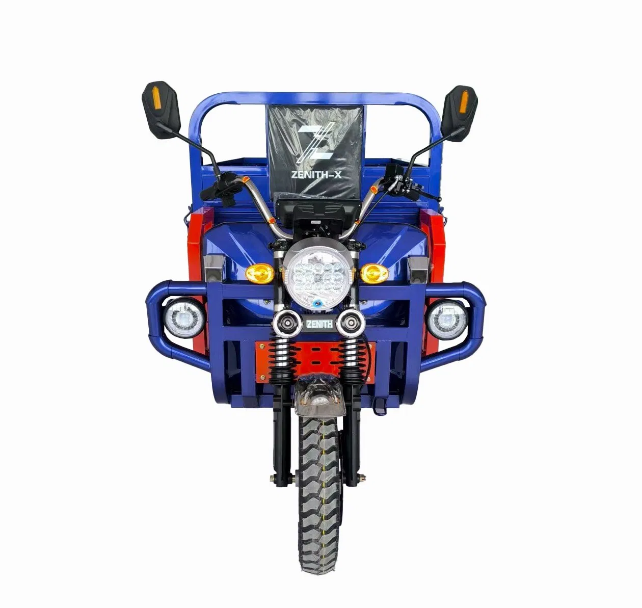 Open Body 1.5m 1500W Power 60V Voltage Iron Steel Material Cargo Drum Brake Iron Material Passengers Trike Electric Tricycle - Image 5