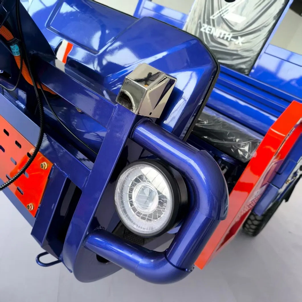 Open Body 1.5m 1500W Power 60V Voltage Iron Steel Material Cargo Drum Brake Iron Material Passengers Trike Electric Tricycle - detail 2