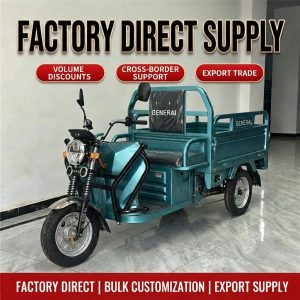 Durable Electric Cargo Tricycle 3 Wheel Delivery Vehicle Load Carrier