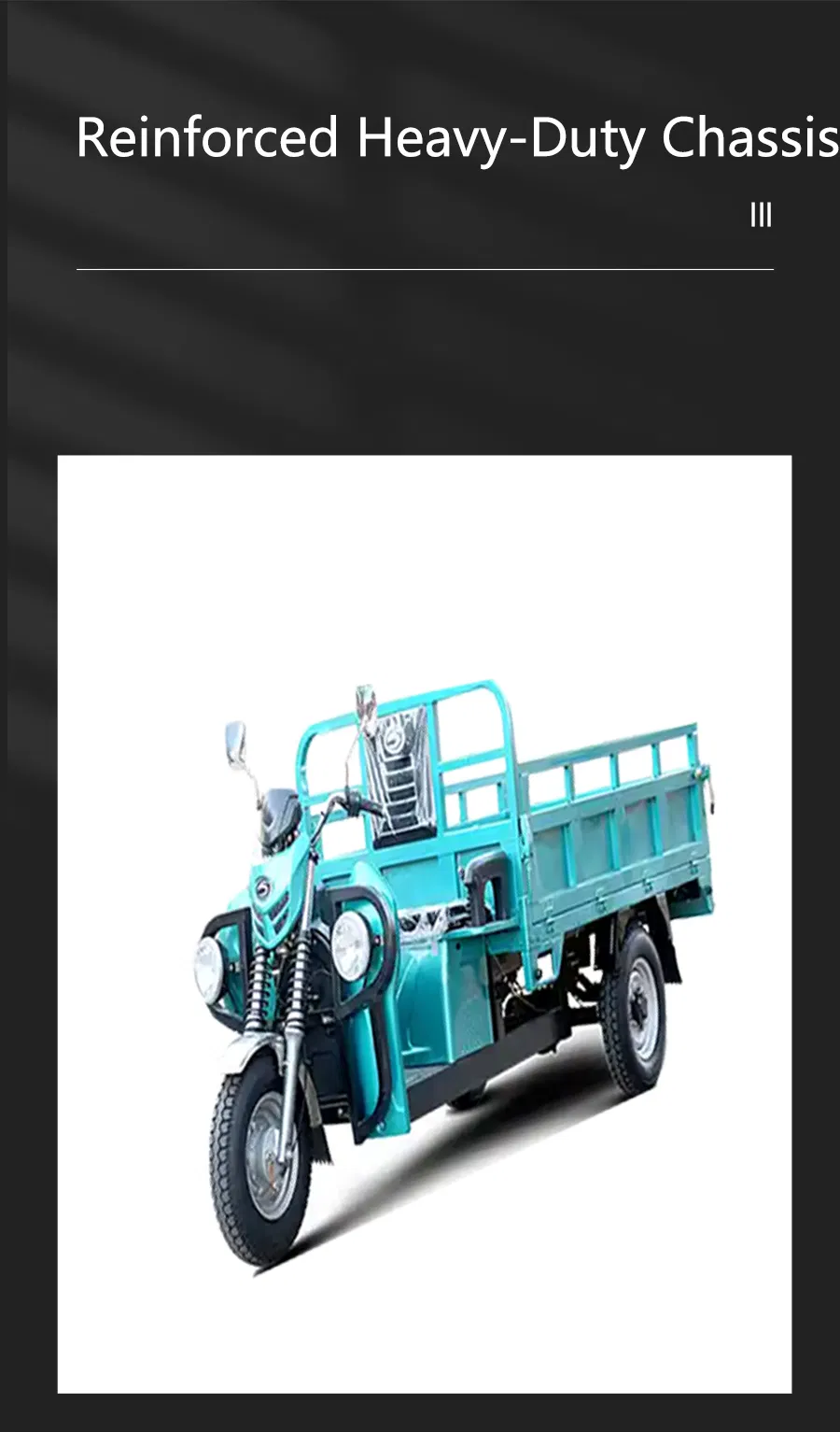 Heavy-Duty Cargo Electric Tricycle High-Capacity Cargo Three-Wheeled Electric Motorcycle - detail 3