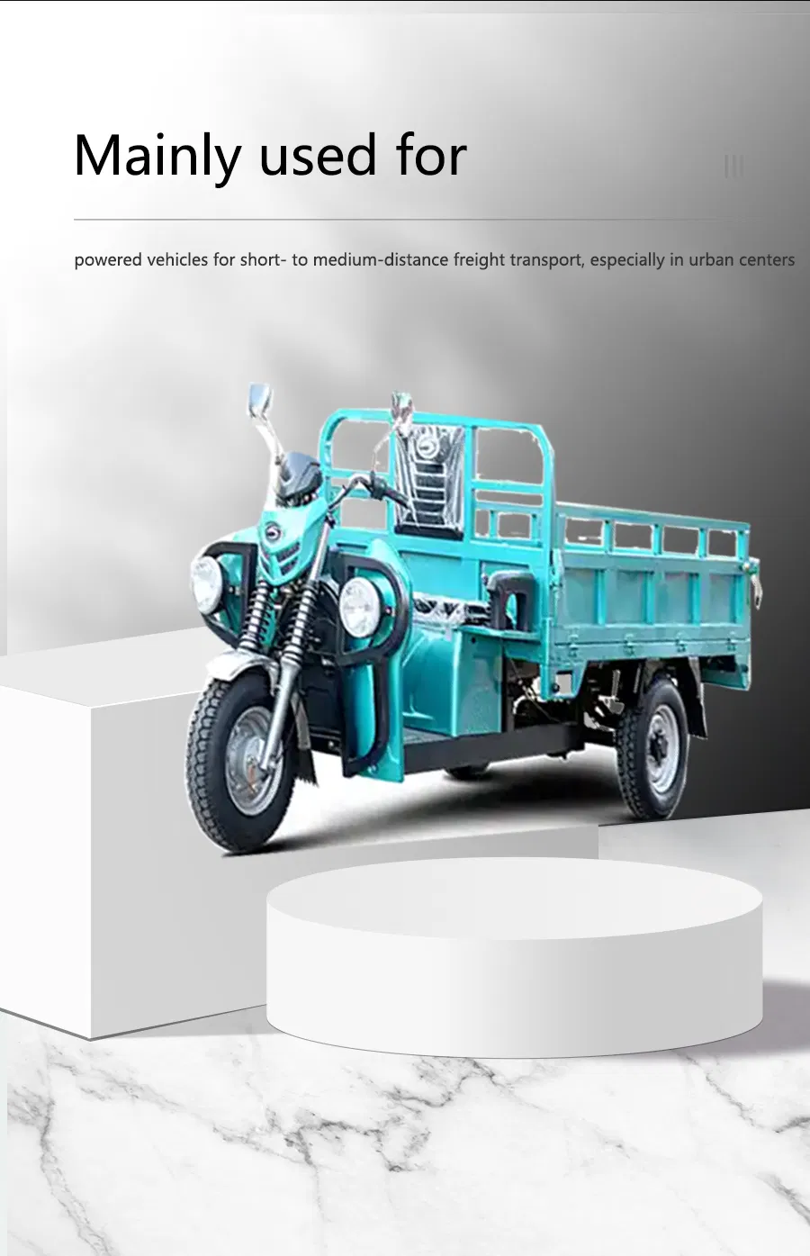 Heavy-Duty Cargo Electric Tricycle High-Capacity Cargo Three-Wheeled Electric Motorcycle - detail 4