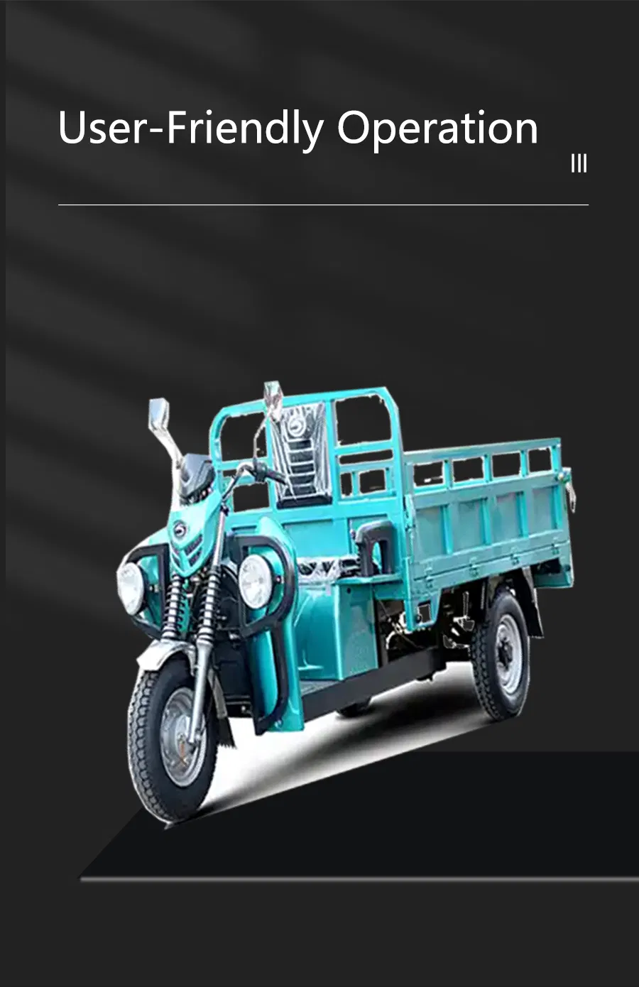 Heavy-Duty Cargo Electric Tricycle High-Capacity Cargo Three-Wheeled Electric Motorcycle - detail 5