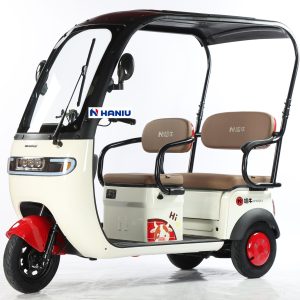 3 Wheel Electric Motorcycle Tricycle with Drive Cabin Electric Scooter Colosed with Passenger Seat Cargo Tricycle for Adults Factory Wholsale Supply Tuk Tuk