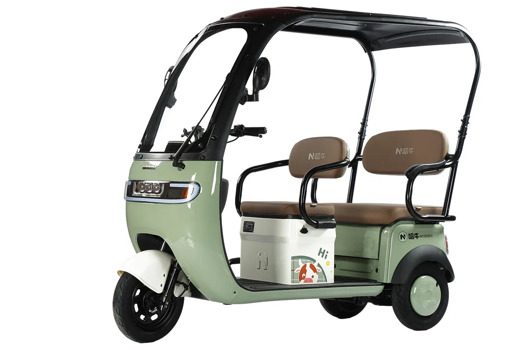 3 Wheel Electric Motorcycle Tricycle with Drive Cabin Electric Scooter Colosed with Passenger Seat Cargo Tricycle for Adults Factory Wholsale Supply Tuk Tuk - detail 2