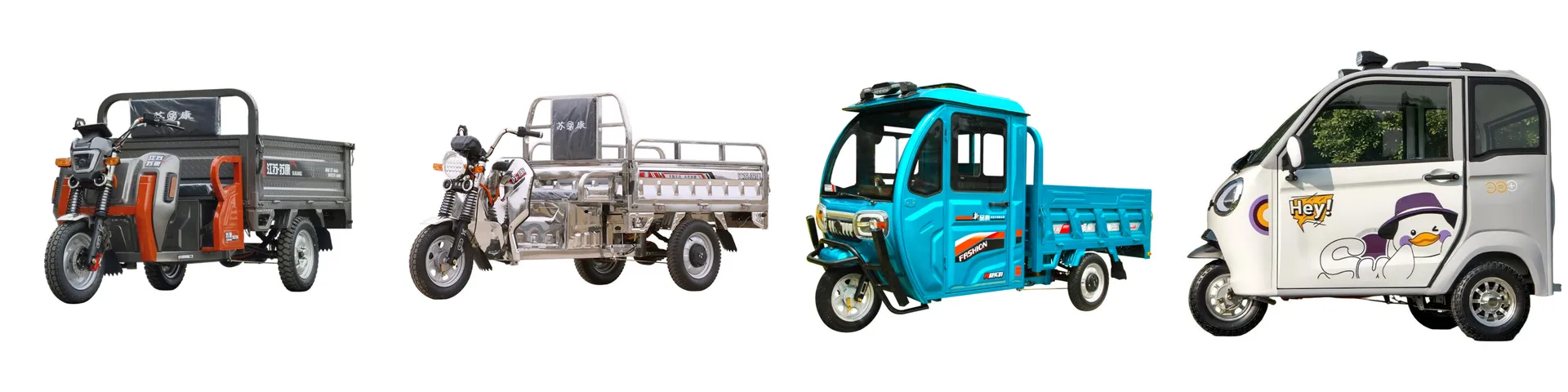 5-Door Large Space Fully Encolesd Electric Passenger Tricycle for People Carrying and Cargo Transport - detail 1