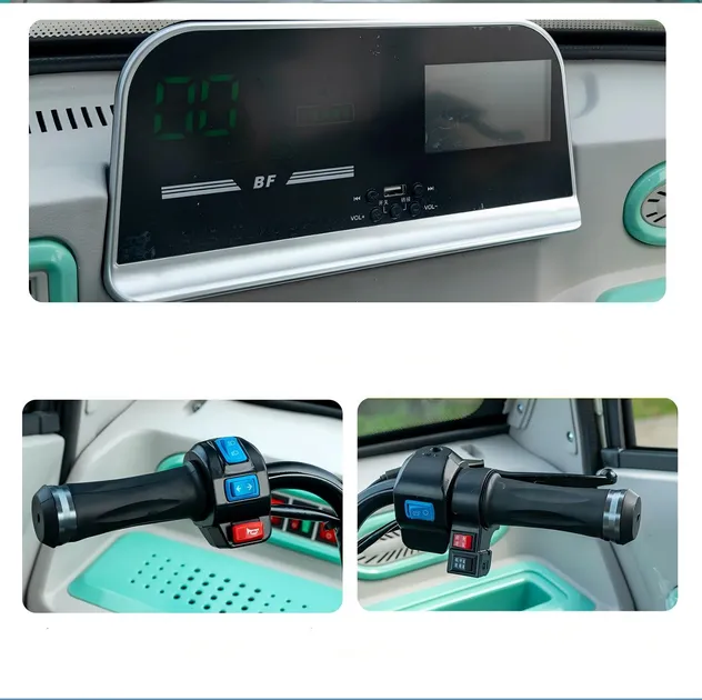 5-Door Large Space Fully Encolesd Electric Passenger Tricycle for People Carrying and Cargo Transport - detail 4