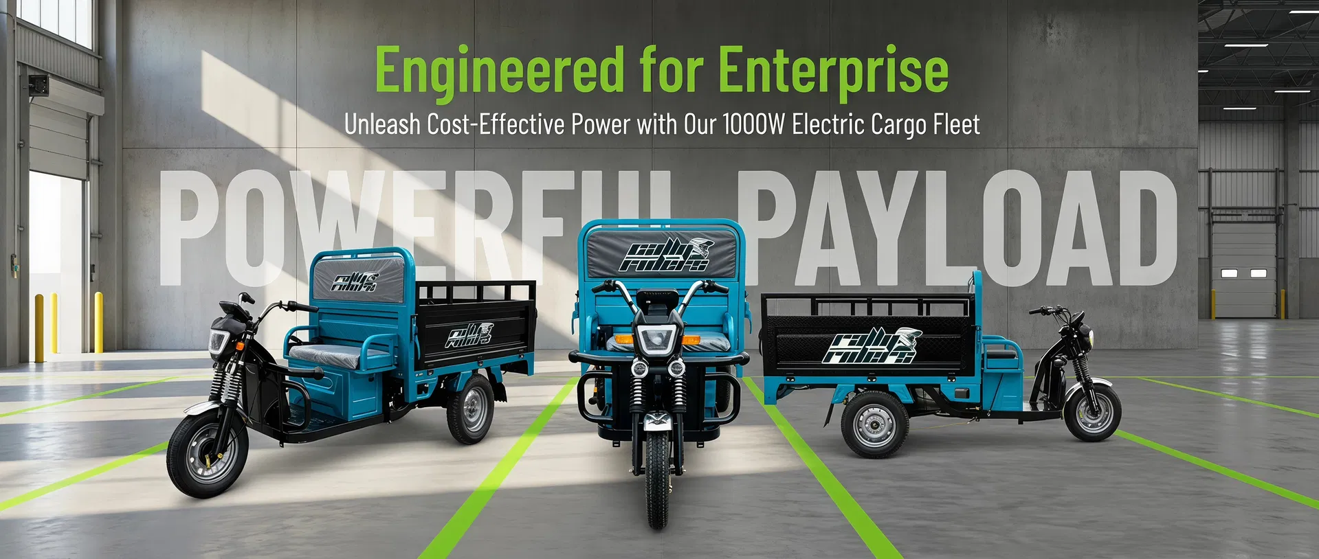 Heavy-Duty Hydraulic Shock Electric Tricycle for Cargo Transport - detail 1