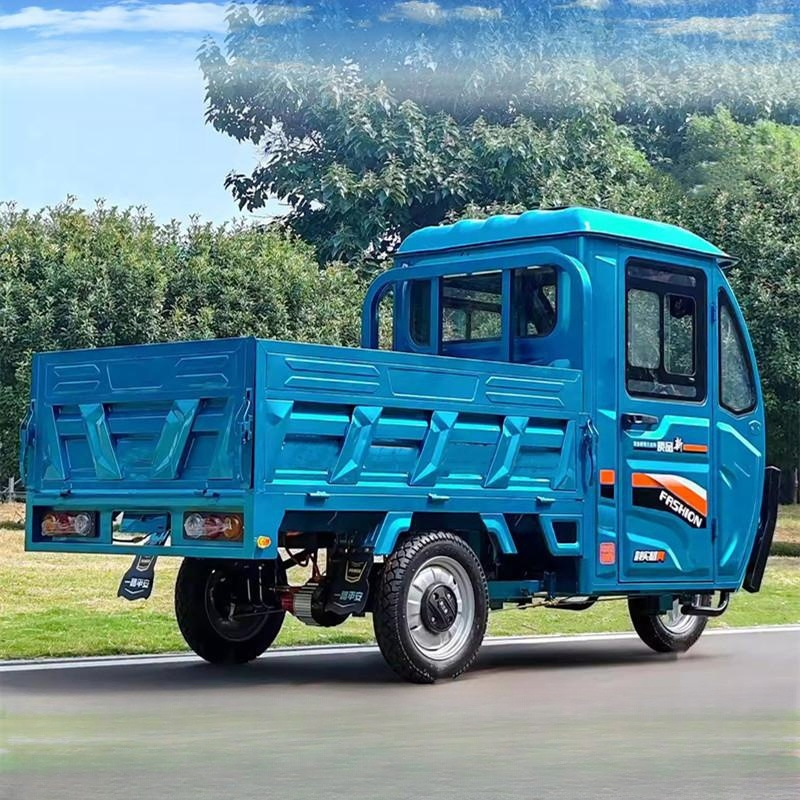 Farm Carry Good Hill Climbing Ability Electric Tricycle Cheaper Cargo Truck with Hydraulic Self Dump Tipping Bucket Dumptruck - Image 4