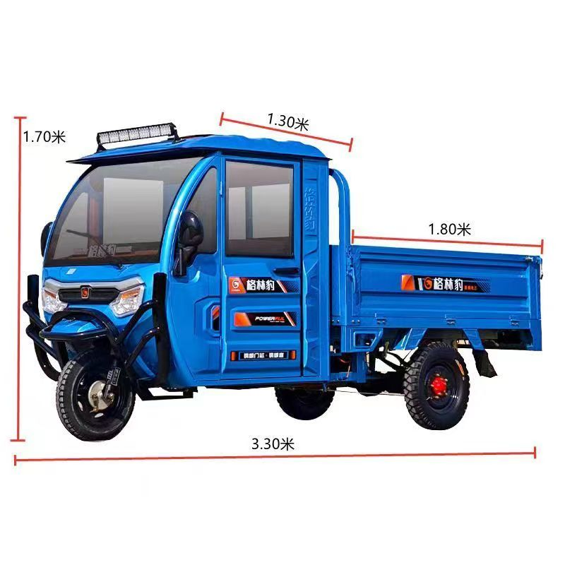 Farm Carry Good Hill Climbing Ability Electric Tricycle Cheaper Cargo Truck with Hydraulic Self Dump Tipping Bucket Dumptruck - Image 5