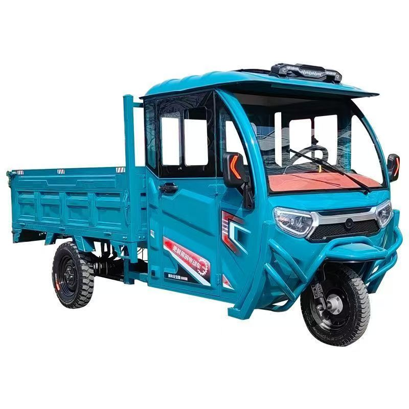 Farm Carry Good Hill Climbing Ability Electric Tricycle Cheaper Cargo Truck with Hydraulic Self Dump Tipping Bucket Dumptruck - Image 6