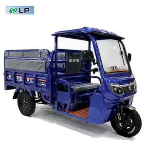 Anti Slip Cold Rolled Steel Passenger Cargo Long-Range Enclosed Electric Tricycle - detail 18