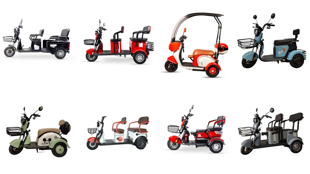 Blue Stylish 350W Electric Tricycle for Passenger & Cargo Use - detail 7