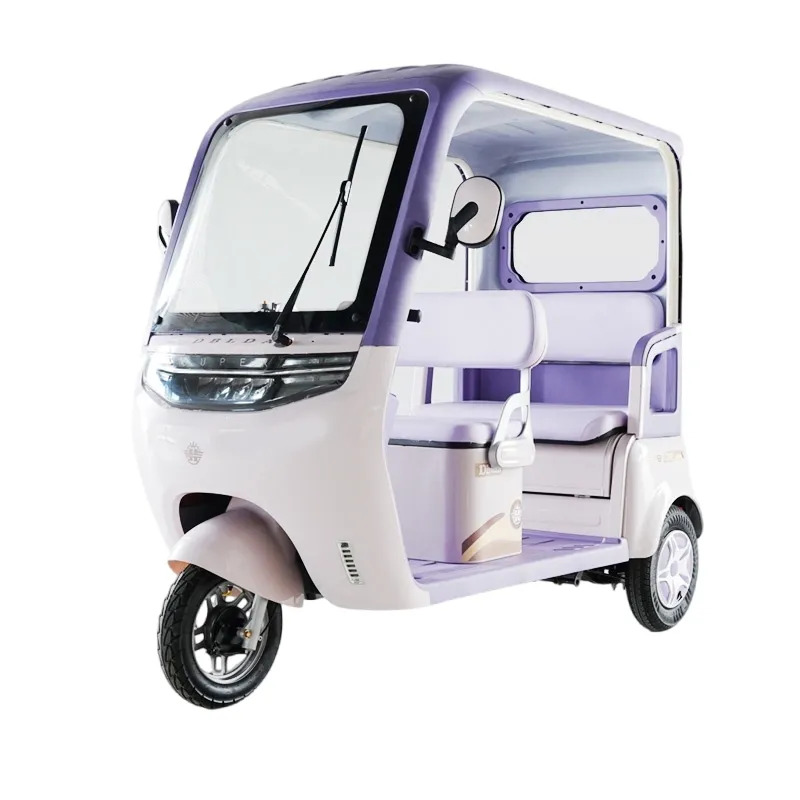 60V Electric Cargo Trike with Removable Rain Cover and Safety Wipers Electric Vehicle Tricycle - detail 5