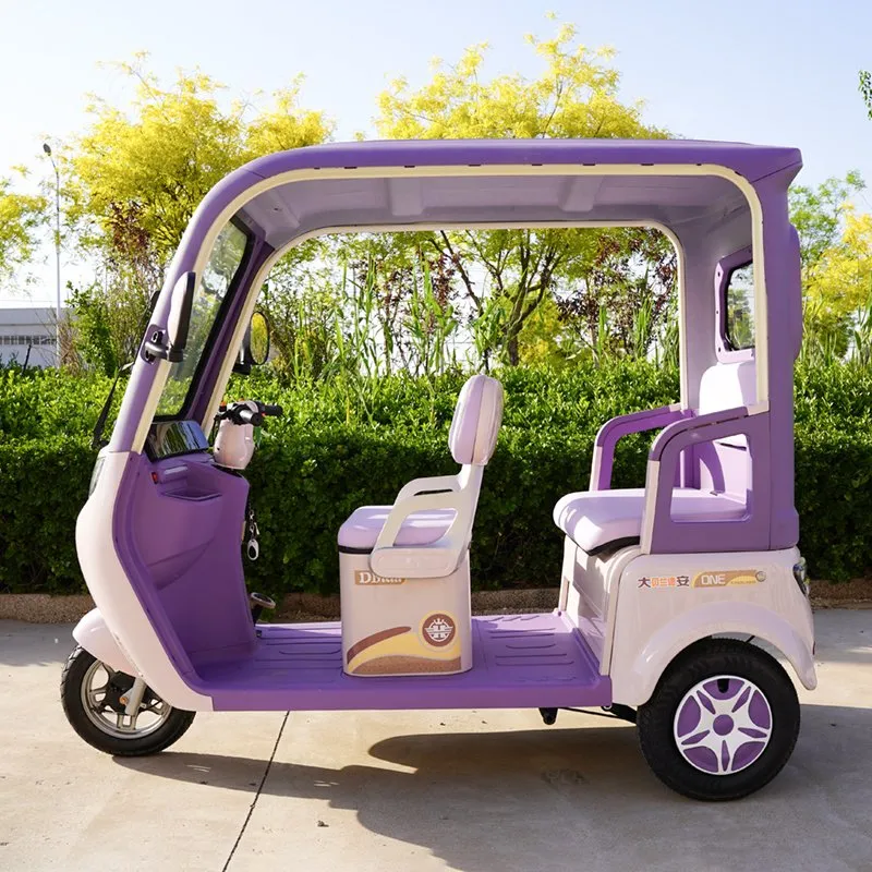 60V Electric Cargo Trike with Removable Rain Cover and Safety Wipers Electric Vehicle Tricycle - detail 7