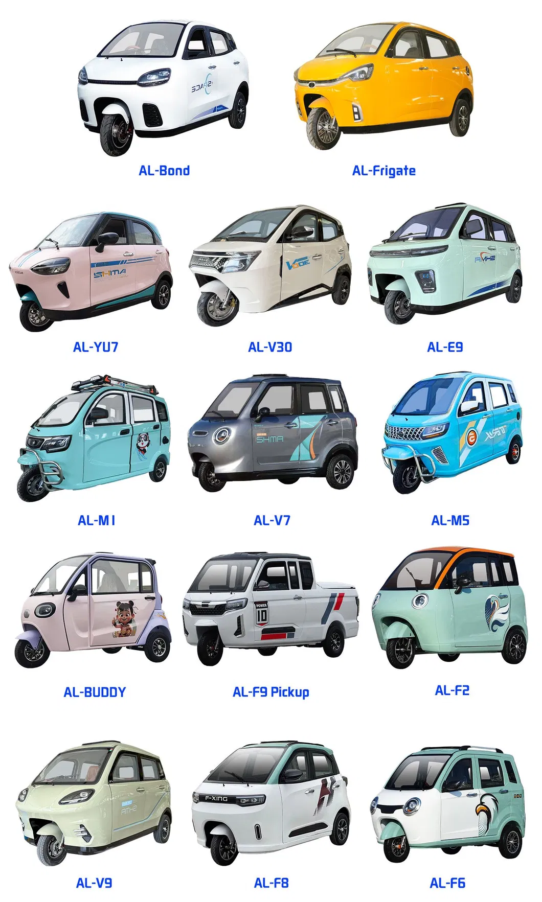 New Delivery Tricycle Al-X8 Cargo Electric Tricycle 35km/H Low Speed with Cabin - detail 4
