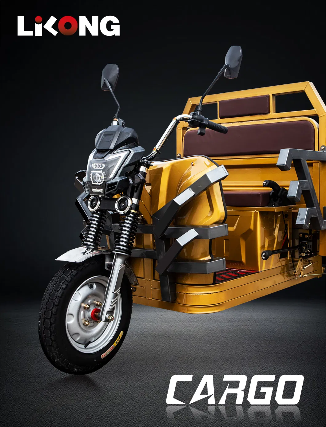 Electric Tricycles Battery Operated Three Wheeler for Farm Cargo Delivery - detail 1
