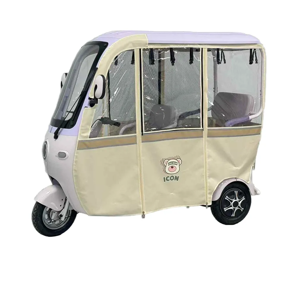 Colorful Quality 1000W Electric Tricycle for Adult Passenger and Cargo Three Wheel 60V-72V New Design Electric Tricycle - detail 7