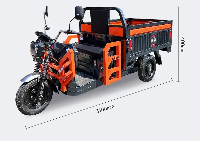 Competitive Price Wholesale 1500W Powerful Motorcycle with Permanent Magnet Synchronous 500kg Payload Electric Cargo Tricycle - detail 1