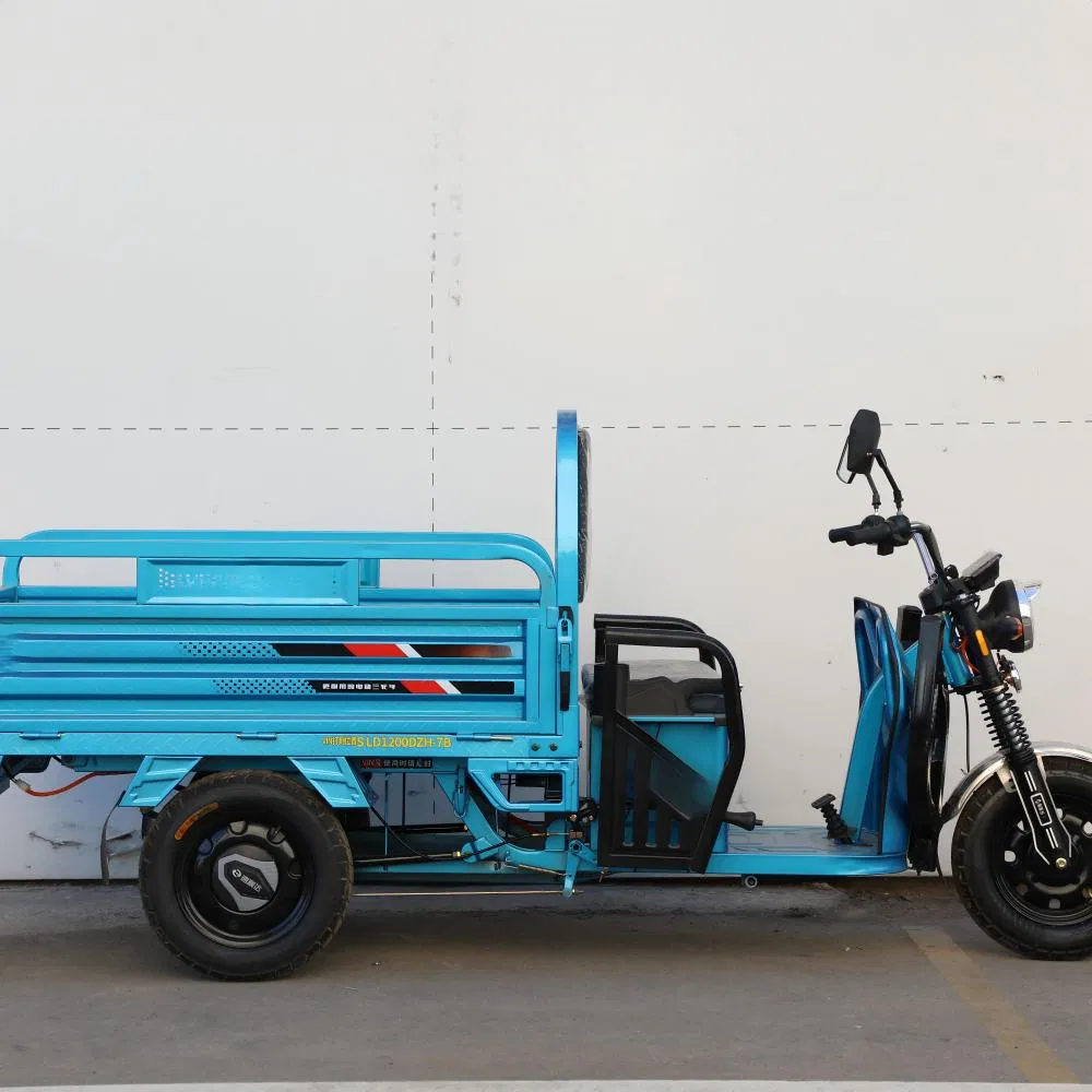 Practical 3-Wheel Electric Transport Tricycle with Reinforced Steel Cargo Carrier Box - Image 4