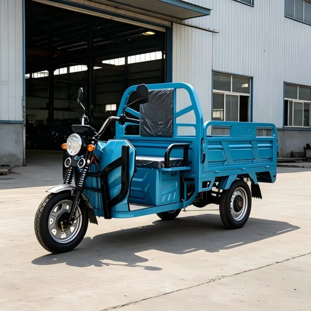 Practical 3-Wheel Electric Transport Tricycle with Reinforced Steel Cargo Carrier Box - Image 5