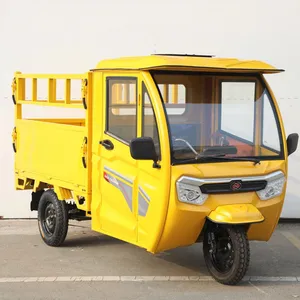Practical 3-Wheel Electric Transport Tricycle with Reinforced Steel Cargo Carrier Box - detail 16
