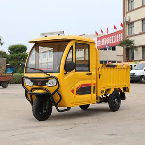 Practical 3-Wheel Electric Transport Tricycle with Reinforced Steel Cargo Carrier Box - detail 17