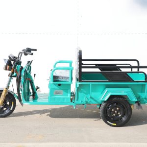 Heavy-Duty Handle-Controlled Electric Tricycle with Open Bed for Farm Market Cargo Delivery