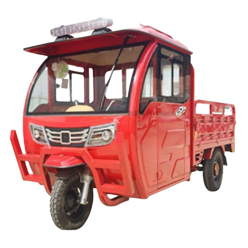Cheap Reliable High-Efficiency Enclosed Cabin Farm Electric Cargo Carry Tricycles Pickup Truck with Customizable Hydraulic Dump - Image 4