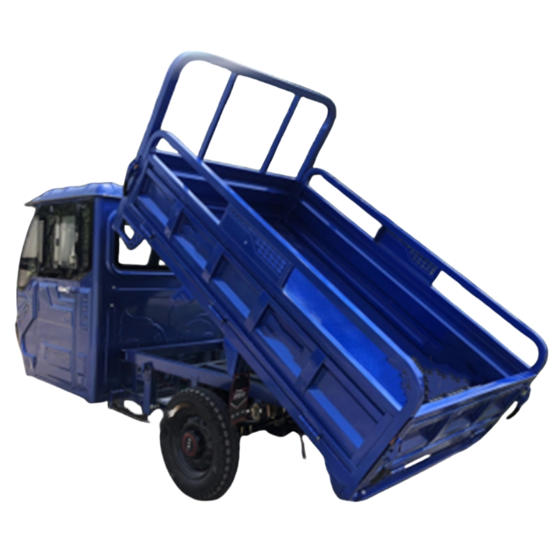 Cheap Reliable High-Efficiency Enclosed Cabin Farm Electric Cargo Carry Tricycles Pickup Truck with Customizable Hydraulic Dump - Image 6