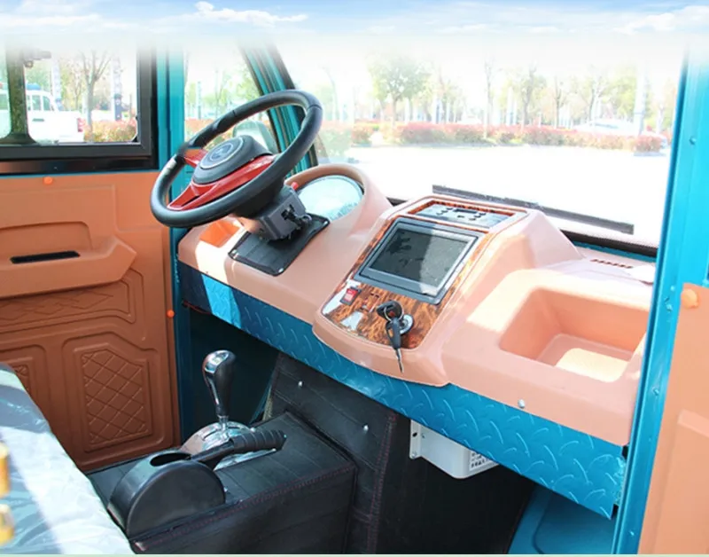 Cheap Reliable High-Efficiency Enclosed Cabin Farm Electric Cargo Carry Tricycles Pickup Truck with Customizable Hydraulic Dump - detail 18