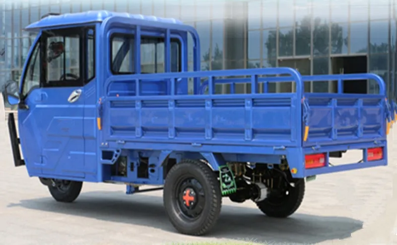 Cheap Reliable High-Efficiency Enclosed Cabin Farm Electric Cargo Carry Tricycles Pickup Truck with Customizable Hydraulic Dump - detail 5