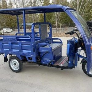 Personalizable 1000W Partially Covered Heavy Duty Electric Cargo Tricycle Ideal for Heavy Load Hauling Routine Needs