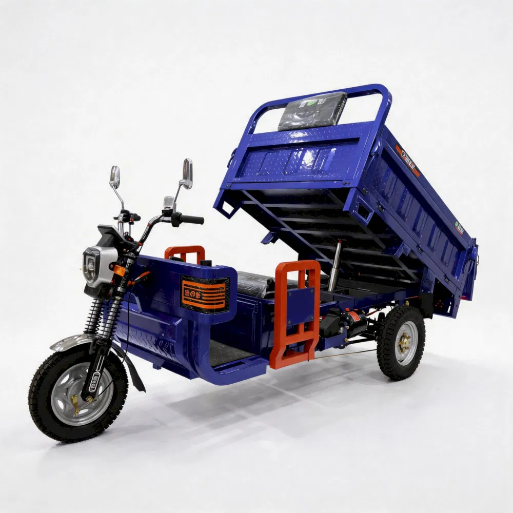 Long Battery Life Electric 3-Wheel Dump Cargo Tricycle for Community Delivery - Image 2