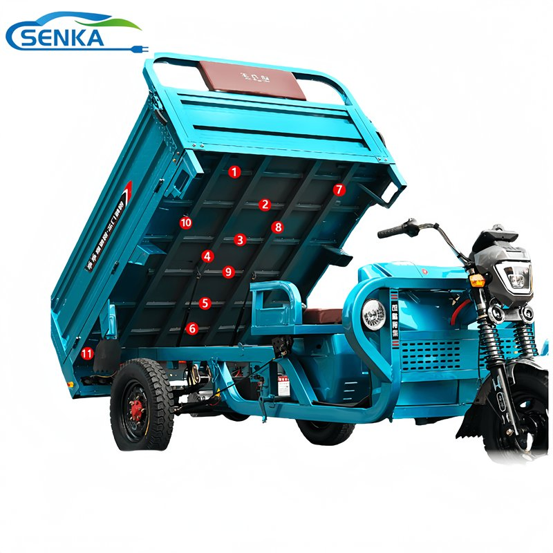 China Supplying Electric Tricycle 2023 Approval New Energy Resources Electric Loader High Quality for Cargo - Image 5