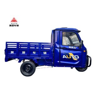Excellent Shock Absorption Semi-Closed 3-Wheel Electric Cargo Tricycle for Urban Delivery