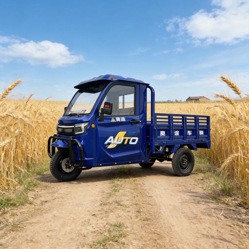 Excellent Shock Absorption Semi-Closed 3-Wheel Electric Cargo Tricycle for Urban Delivery - detail 2