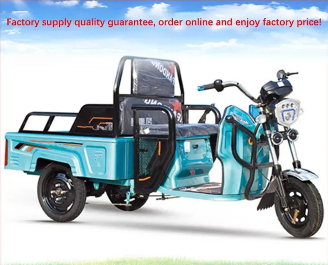 Wholesale Customizable Cargobike Open Body Low Price 3-Wheel Electric Motorcycle Tricycle for Cargo/Passenger Transport - detail 4