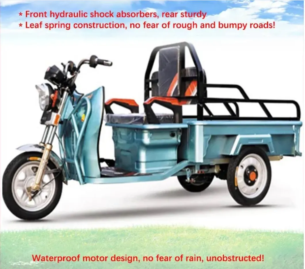 Wholesale Customizable Cargobike Open Body Low Price 3-Wheel Electric Motorcycle Tricycle for Cargo/Passenger Transport - detail 5
