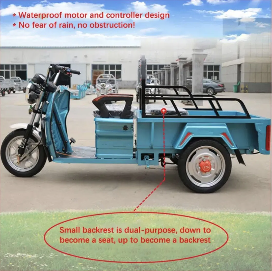 Wholesale Customizable Cargobike Open Body Low Price 3-Wheel Electric Motorcycle Tricycle for Cargo/Passenger Transport - detail 8