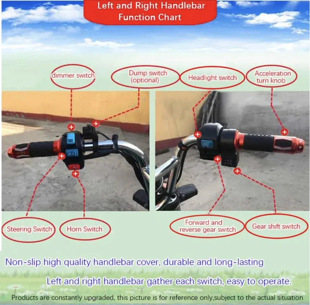 Wholesale Customizable Cargobike Open Body Low Price 3-Wheel Electric Motorcycle Tricycle for Cargo/Passenger Transport - detail 9